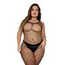 Bodystocking Lace by LJ Plus Size Footless Crochet