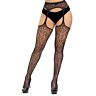 Suspender Pantyhose Lace by LJ in One Size