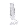 Dildo Loving Joy 7 Inch with Balls Clear
