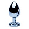 Butt Plug Precious Metals Large with Jewelled Base Plata