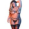 Strappy Bra Garter Set Loviux L XL | Provocative 3 Piece Design