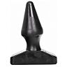 ALL BLACK Anal Plug 16 cm Cone Shape