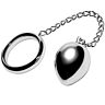 Cock Ring Metal Hard 40mm with Chain and Metal Ball