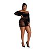 Sexy Lingerie Moonlight Off the Shoulder Mini Dress Plus Size