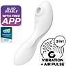Satisfyer - curvy trinity 5 stimulator and vibrator app white