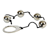 Anal Beads Metal Hard 20mm | Pleasure and Stimulation