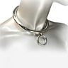 BDSM Collar Metal Hard 10CM with O-ring