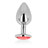 Anal Plug OHMAMA Red Crystal 8 CM – Elegant Heavy Design