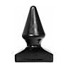 ALL BLACK 20.5 CM Cone-Shaped Anal Plug for Perfect Pleasure