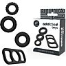 Addicted Toys Cock Ring Set – 4 Flexible Silicone Rings