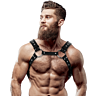Mens Eco-Leather Chest Harness by Fetish Submissive Attitude