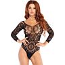 Body Suit Leg Avenue Long Sleeve Snap Crotch
