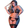 Lingerie Set Unknown BRA GARTER & G-SET BLACK L/XL