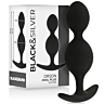 Anal Balls BLACK&SILVER Orson Plug with Velvet Touch