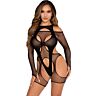 Garter Set Leg Avenue Fishnet Harness Teddy