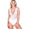 Bodysuit Passion EVALIE with Deep V-neck and Lace Detail