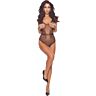 Bodystocking Passion Woman BS115 Black Grid Design