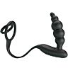 BDSM Anal Plug Pretty Love Penis Rings with Vibrator