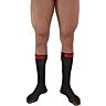 Socks MACHO Thin Black/Red | Semi-Transparent Design
