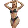 Two-Piece Lingerie Set Subblime Rainbow Design