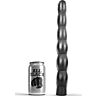 ALL BLACK 32cm Anal Dildo – Rippled & Flexible