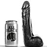 Dildo All Black 20cm Semi-Realistic Design