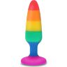 Anal Plug PRIDE Twink 8.5 cm with Rainbow Design