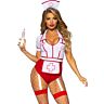 Nurse Costume Leg Avenue with Matching Apron and Headpiece