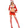 Music Legs Santa Mini Dress Costume