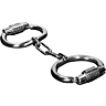Metal Hard Handcuffs with Combination Lock Control