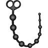 Anal Beads S Pleasures Flexer Black with Easy Retrieval