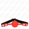 Gag KINK COLLAR & GAG Red Silicone Ball 4 cm