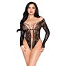 Teddy Leg Avenue 89370 Stretchy Lace and Fishnet
