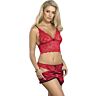 Lingerie Set SUBBLIME 953904 Red Lace and Silk