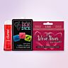 Spicy Secret Santa gift kit with cards, dice and strawberry lubricant