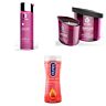 Erotic massage kit with oil, candle and 2-in-1 gel