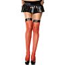 Fishnet Stockings Music Legs with Leather Garter
