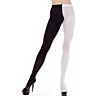 XXL Opaque Tights by Music Legs with Contrasting Leg