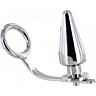 Anal Plug BDSM Metal Hard with Steel Ring and Anal Attachment