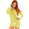 Mini Dress Leg Avenue Crochet Lace Long Sleeve