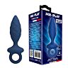 MR PLAY Textured Anal Plug with Ring Blue