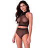 Bodystocking Passion Woman BS116 Rhinestone Mesh Set