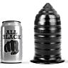 ALL BLACK Anal Plug 16 cm Ribbed
