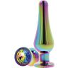 Anal Plug ToyJoy Twilight Bum Bijou Medium with Rainbow Jewel