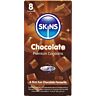 Skins Chocolate Condoms Pack of 8 with Subtle Aroma