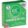 Condoms Exs Ribbed & Dotted for Enhanced Sensations