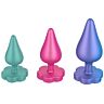 Anal Plugs ROMP Luster Training Kit S/M/L with Flower Base