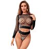 Lingerie Sublime Sets 952228 Bold Black Mesh Design