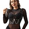 Body Harness SUBBLIME FETISH Corset with Chain Detail