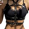 Body Harness SUBBLIME FETISH Leather Ring Chest Harness One Size